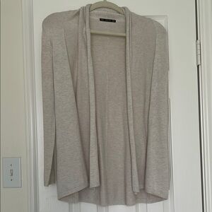 Ann Taylor Cream Cardigan Sweater Lightweight Knit